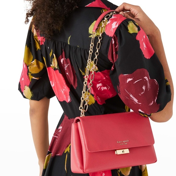 ⚡️NWT⚡️Kate Spade New York Carlyle Leather Chain Shoulder Bag - Picture 13 of 14